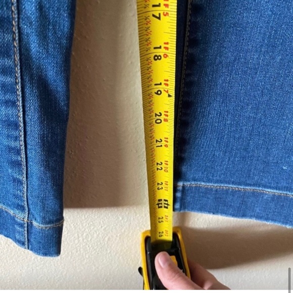 Garnet Hill Wide Leg High Waist Organic
Cotton Crop Denim Blue Jeans Size 29 - Picture 14 of 16